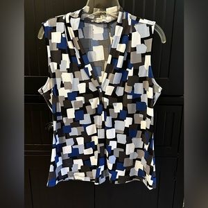 Calvin Klein sleeveless blouse, size Medium